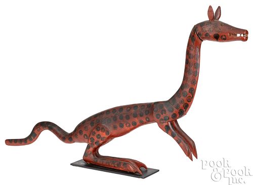 FOLK ART CARVED AND PAINTED