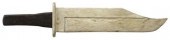 FOLK ART CARVED BOWIE KNIFE TR