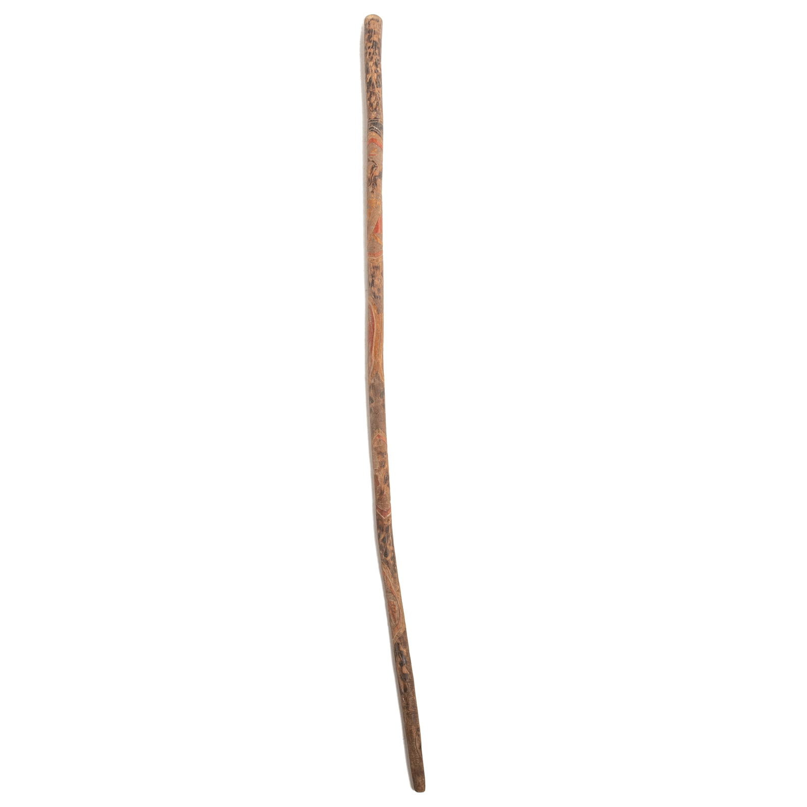 FOLK ART CARVED CANE Second half,