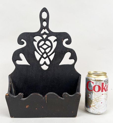 FOLK ART CARVED & HEART SHAPED