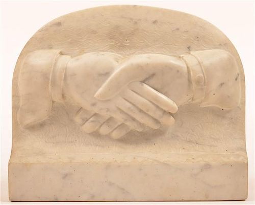 FOLK ART CARVED MARBLE FRIENDSHIP
