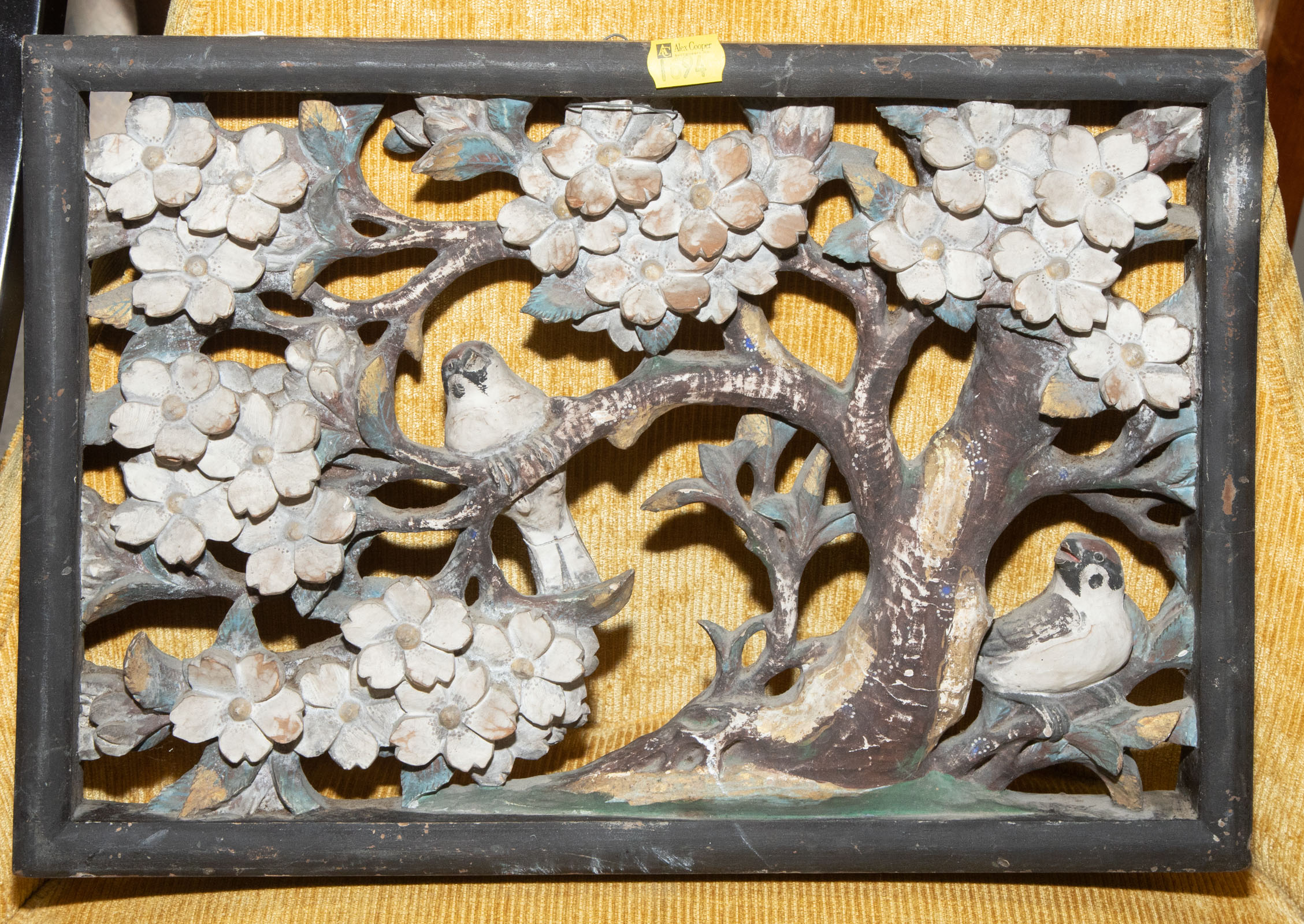 FOLK ART CARVED & PAINTED WOODEN