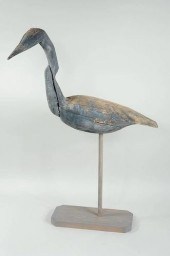 FOLK ART CARVED & PAINTED WOOD