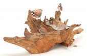 FOLK ART CARVED & PAINTED QUAI