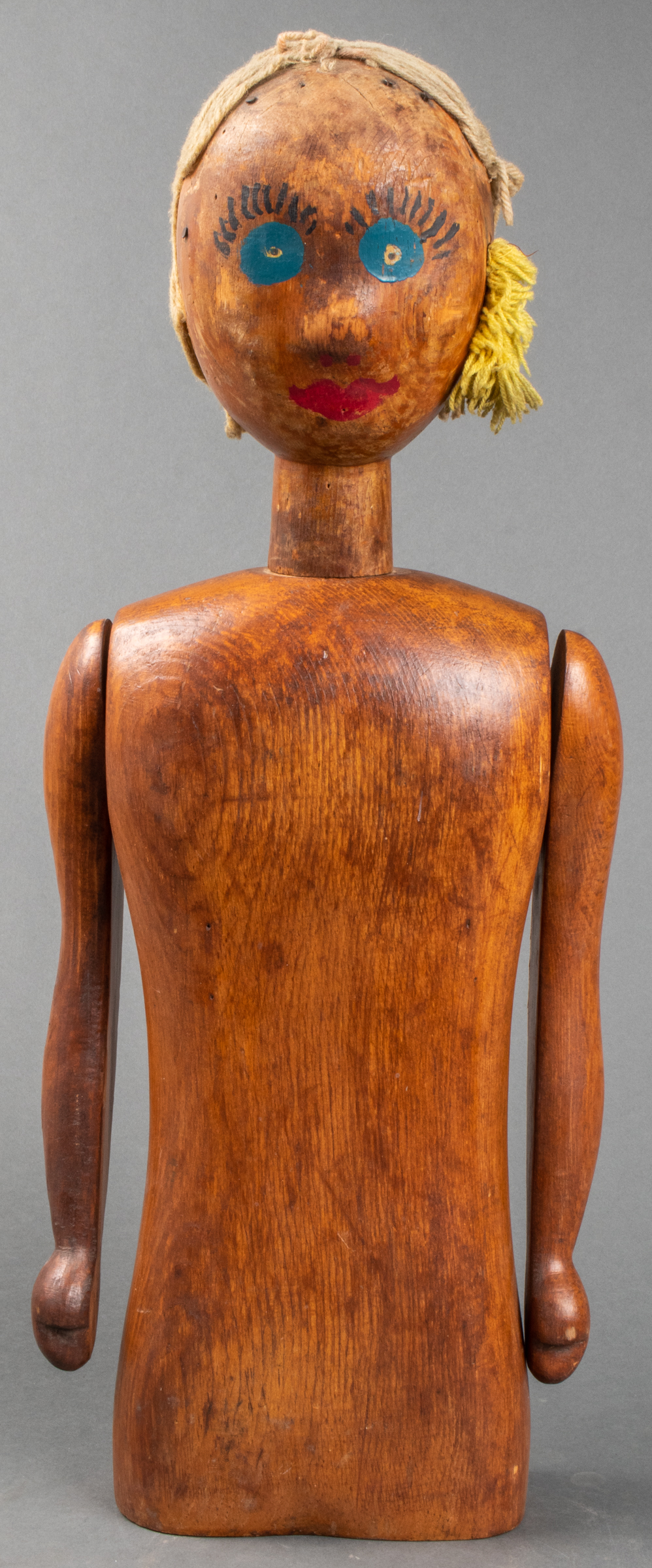 FOLK ART CARVED & PAINTED WOOD