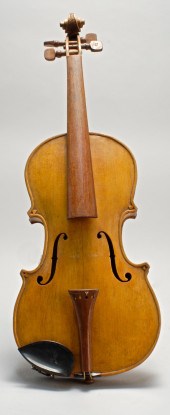 FOLK ART CARVED VIOLIN BY J. D