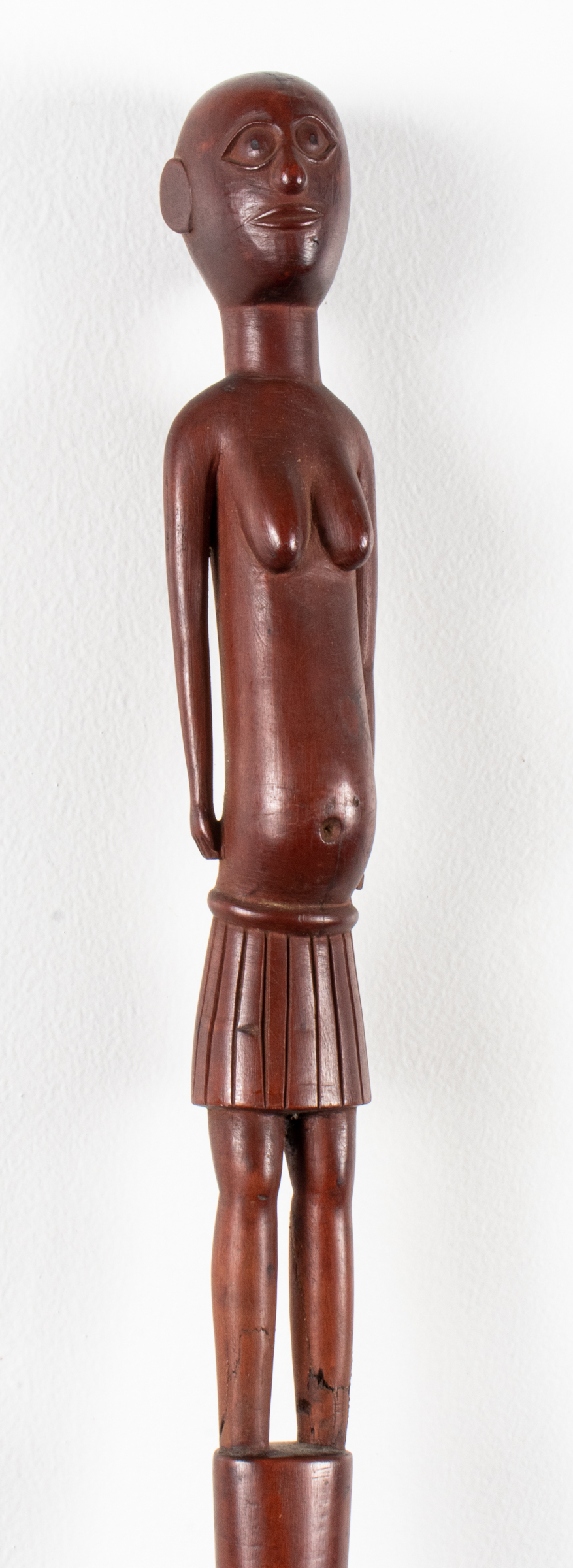 FOLK ART CARVED WOOD FIGURAL EFFIGY