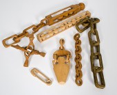 Folk Art Carved Wood Whimsies