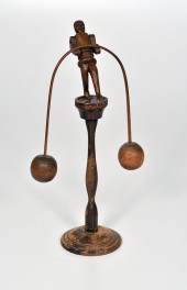 Folk Art Carved Wood Whirly-Gi