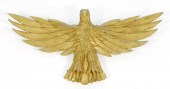 FOLK ART CARVED WOODEN SPREAD-