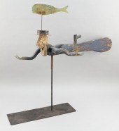 FOLK ART CARVED WOODEN WHIRLIG