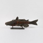 FOLK ART CATFISH TRADE SIGNA c