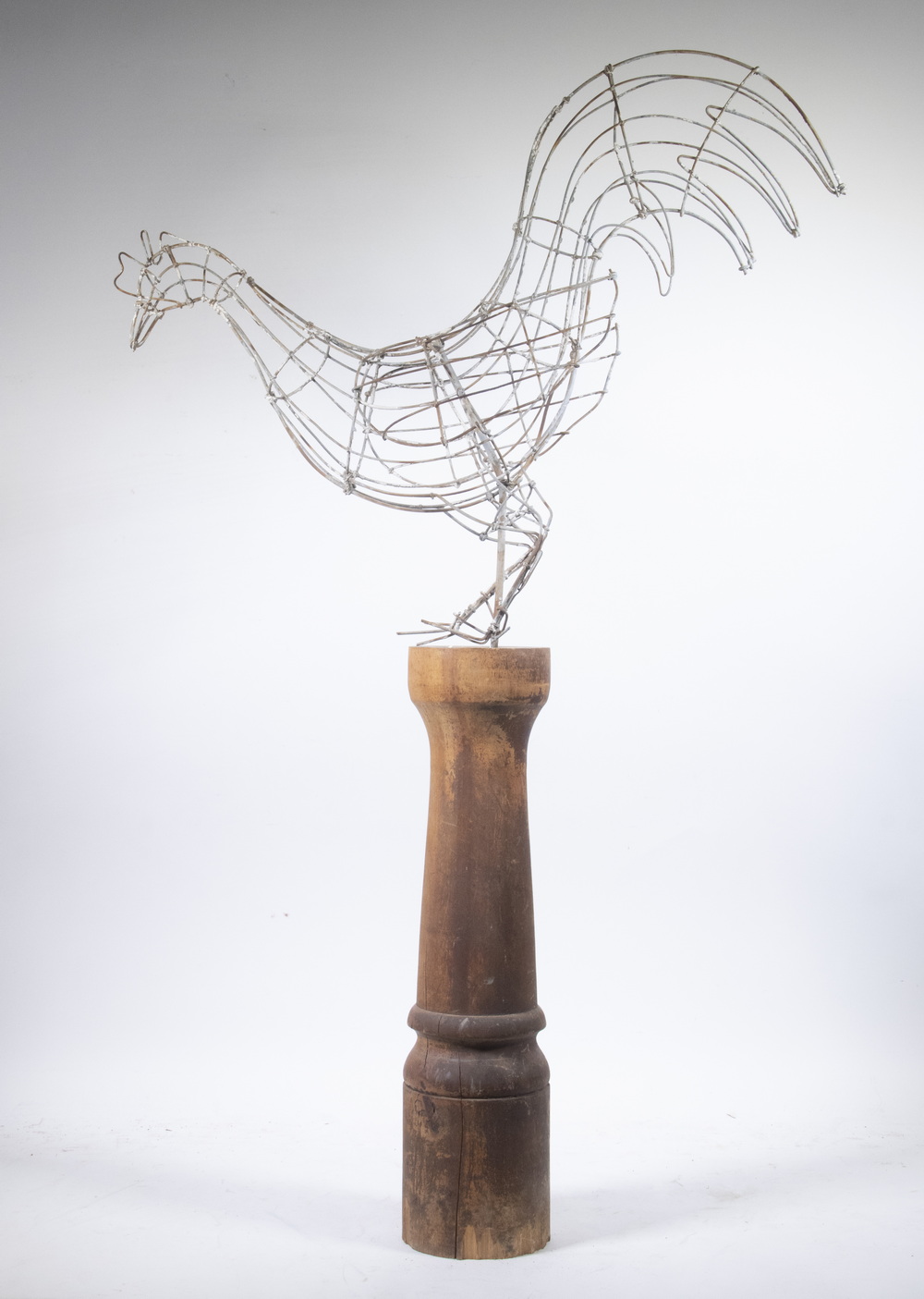 FOLK ART CHICKEN SCULPTURE Standing