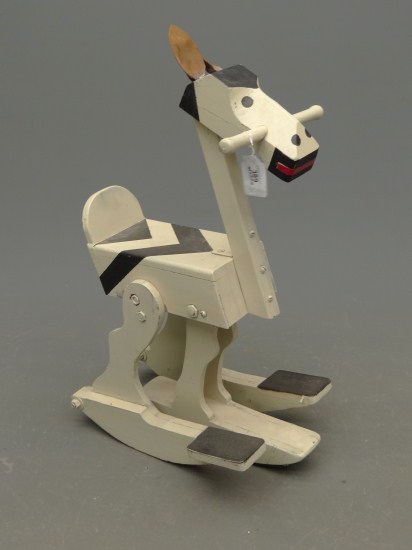 Folk art child's hobby horse.