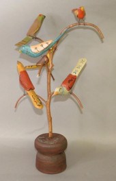 FOLK ART CHIP CARVED & PAINTED