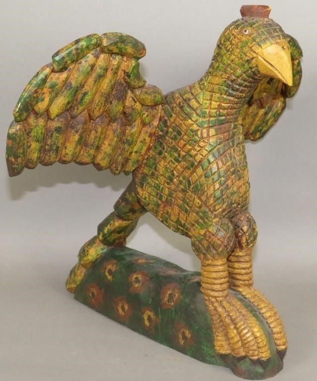FOLK ART CHIP CARVED EAGLE BY
