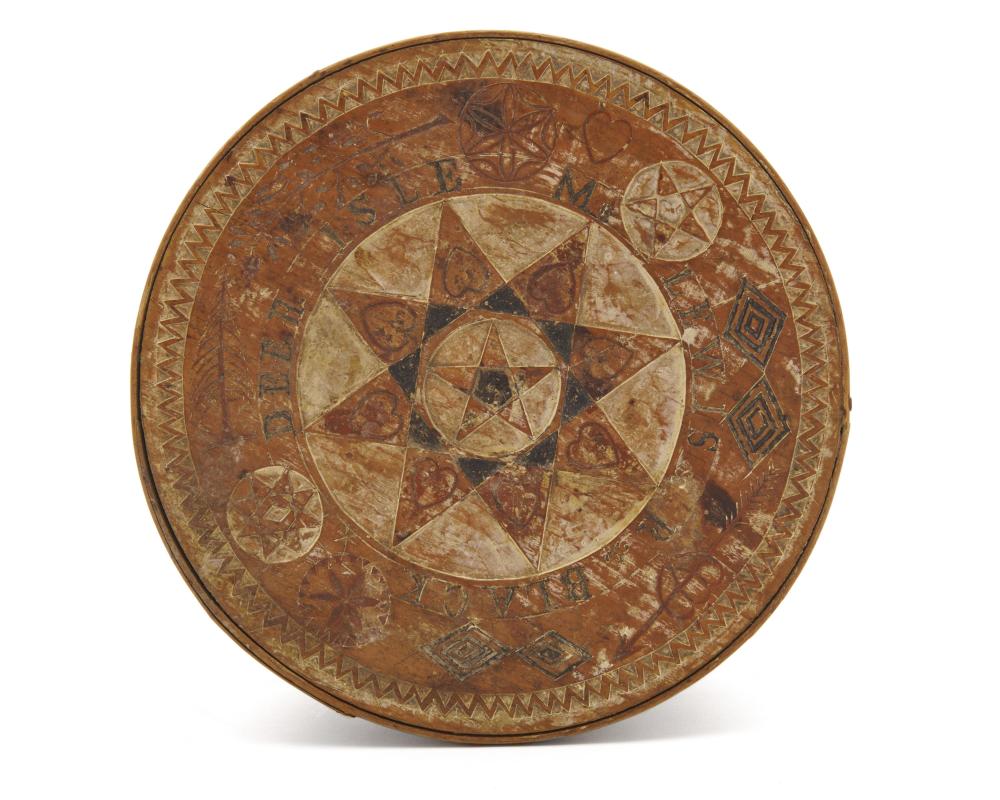 FOLK ART CHIP CARVED PAINT