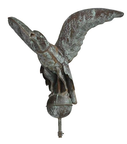 FOLK ART COPPER EAGLE