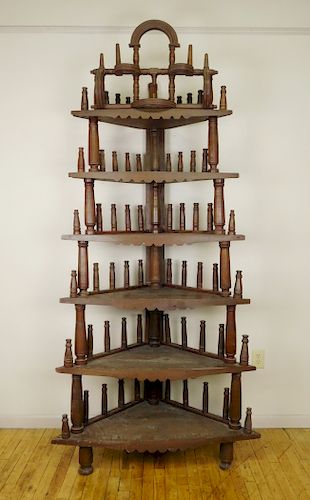 FOLK ART CORNER SHELFFolk Art