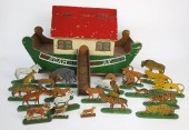 FOLK ART CRAFTED NOAH'S ARK, C