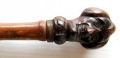 FOLK ART DAGGER CANECarved fol