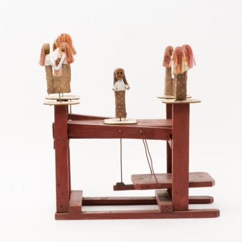 FOLK ART, "DANCING LADIES OF