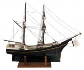 FOLK ART DOUBLE MASTED SCHOONE