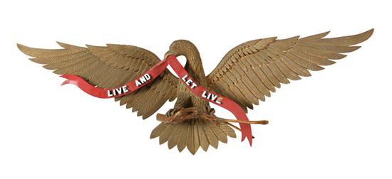 FOLK ART EAGLE.  American  mid 20th