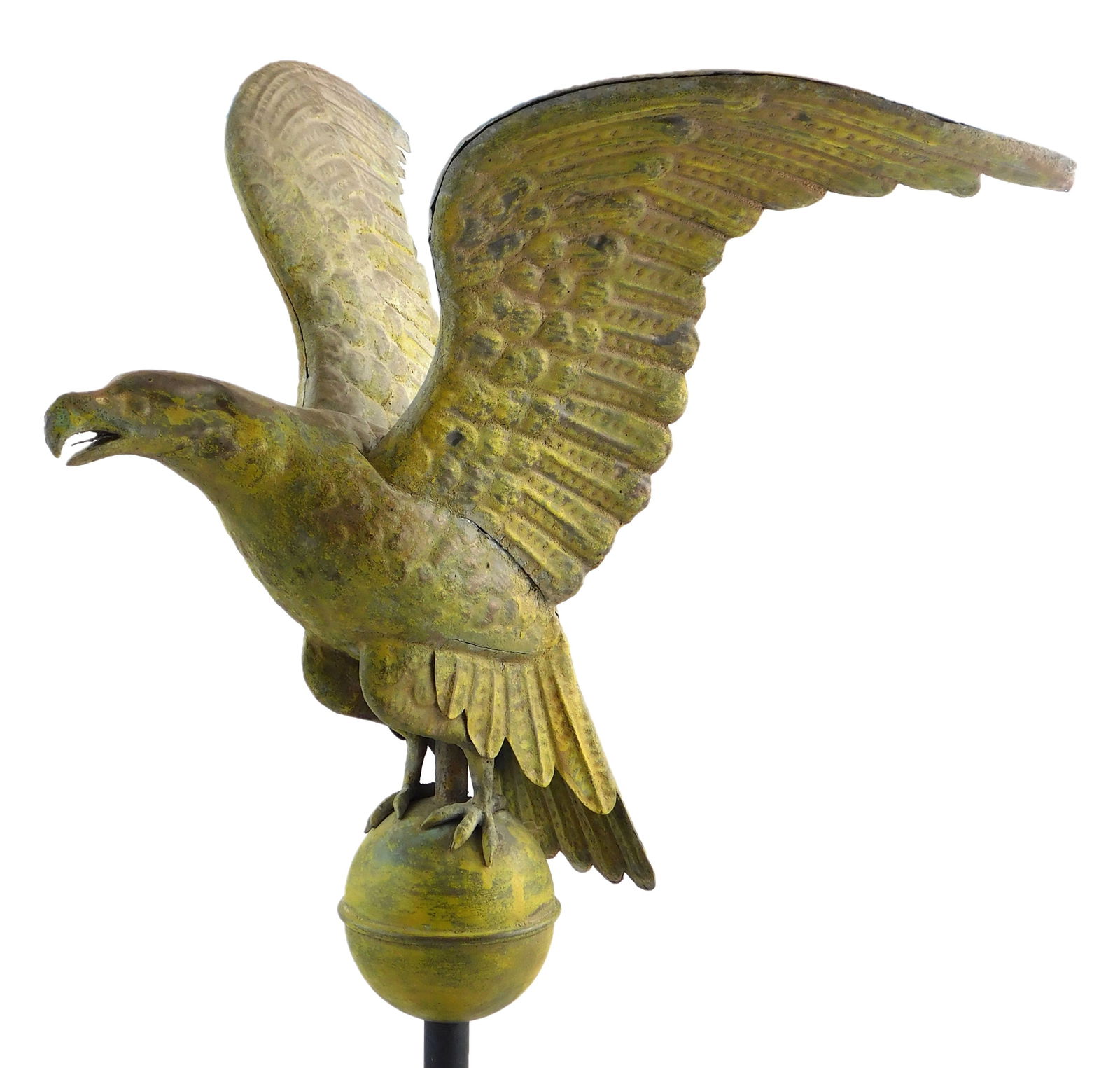 FOLK ART: EAGLE ON GLOBE