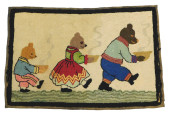 FOLK ART: EARLY 20TH C. HOOKED