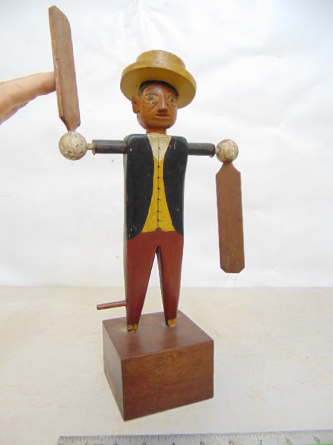 FOLK ART FIGURAL WHIRLIGIG, MAN