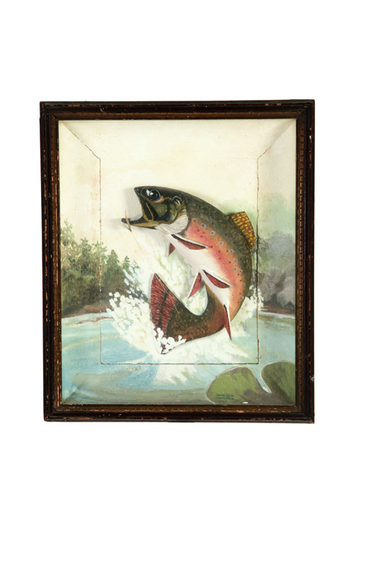 FOLK ART FISH.  American  mid