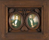 FOLK ART FRAME CARVED WITH NAU