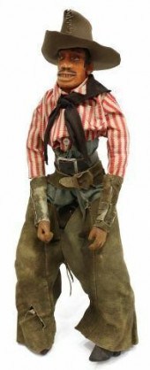 FOLK ART HAND-CARVED WILLIE 'B