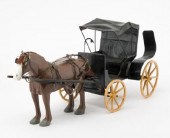 FOLK ART HORSE & BUGGY, CA. 19
