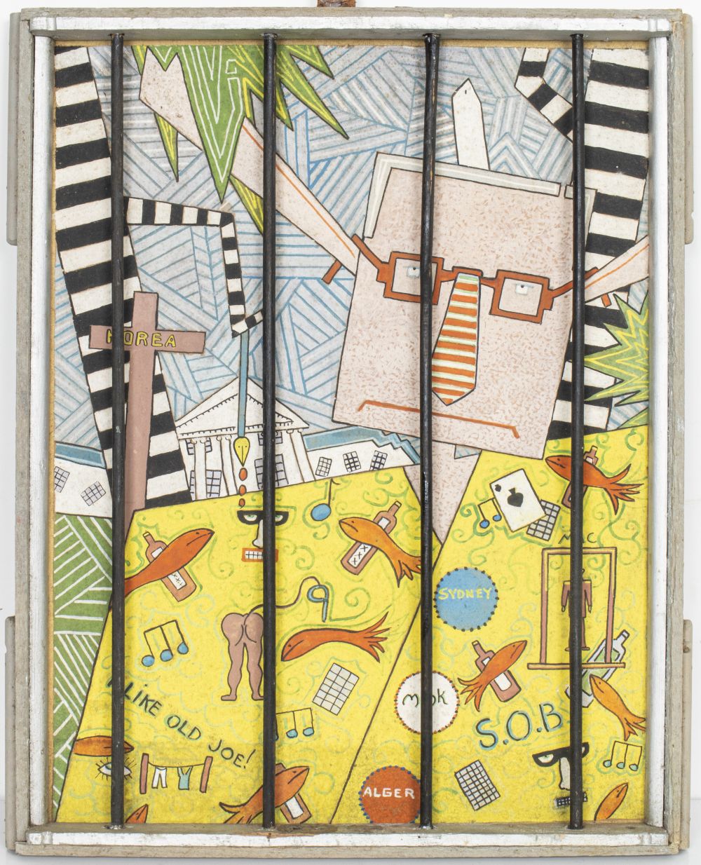 FOLK ART "I LIKE OLD JOE!" MIXED