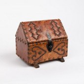 FOLK ART LEATHER WRAPPED STUDD