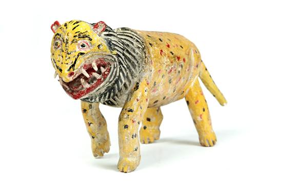 FOLK ART LION.  American  early