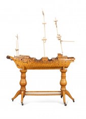 FOLK ART MATCHSTICK MODEL OF A