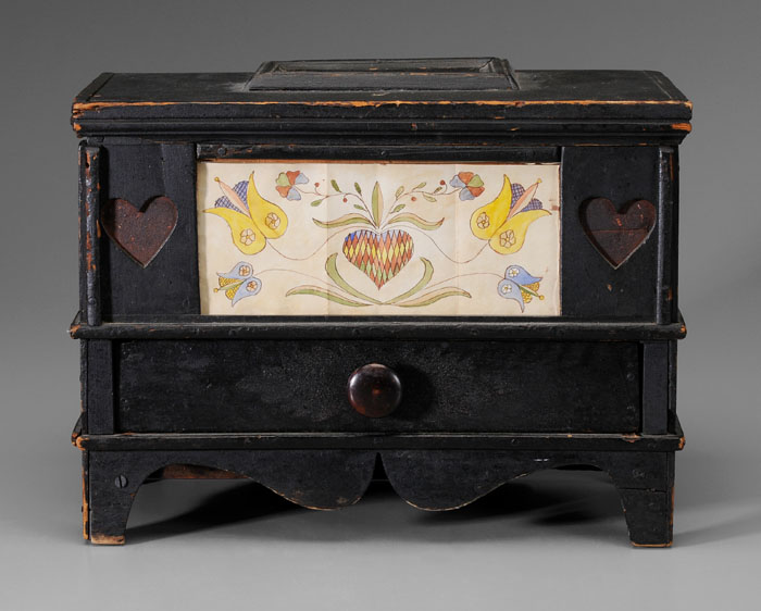 Folk Art Miniature Blanket Chest