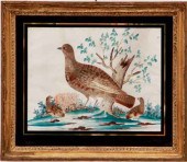 Folk art mixed media ornitholo
