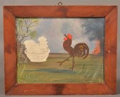FOLK ART OIL ON ARTIST BOARD P