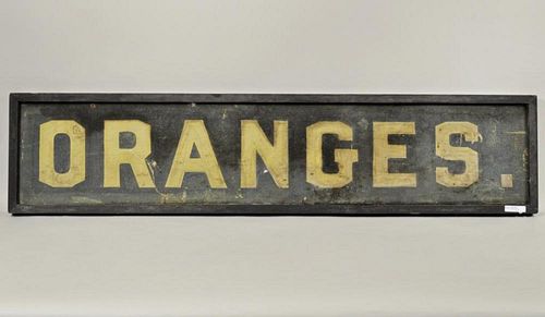 FOLK ART "ORANGES" PAINTED TRADE