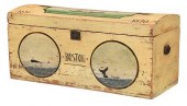 FOLK ART PAINT DECORATED SHIP