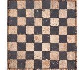 FOLK ART PAINTED CHECKER/GAME