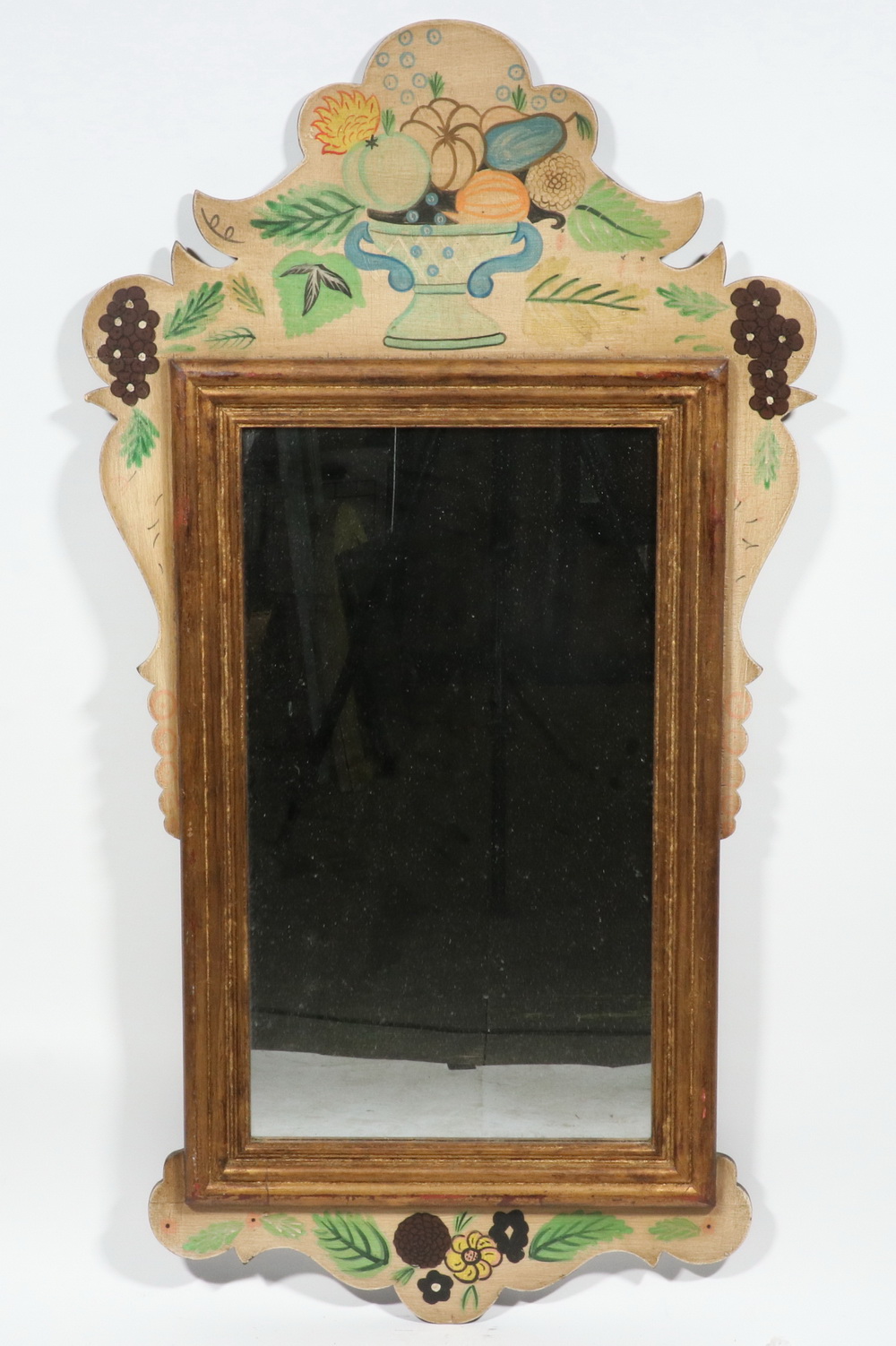 FOLK ART PAINTED CHIPPENDALE