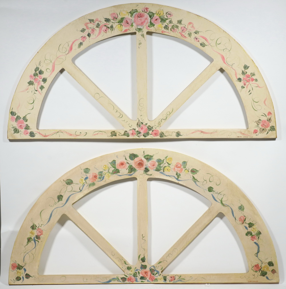 FOLK ART PAINTED FAUX WINDOW