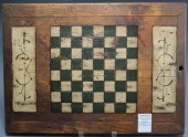 FOLK ART PAINTED GAMEBOARD, 14