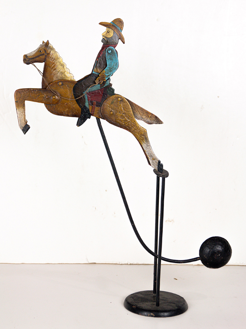 FOLK ART PAINTED METAL