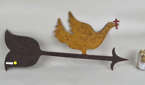 FOLK ART PAINTED SHEET IRON BIRD